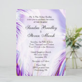 Lovely Paarse Floral Kaart (Staand voorkant)