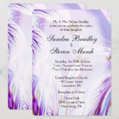 Lovely Paarse Floral Kaart (Voorkant / Achterkant)