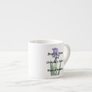 Lovely Paarse Iris Espresso Kop
