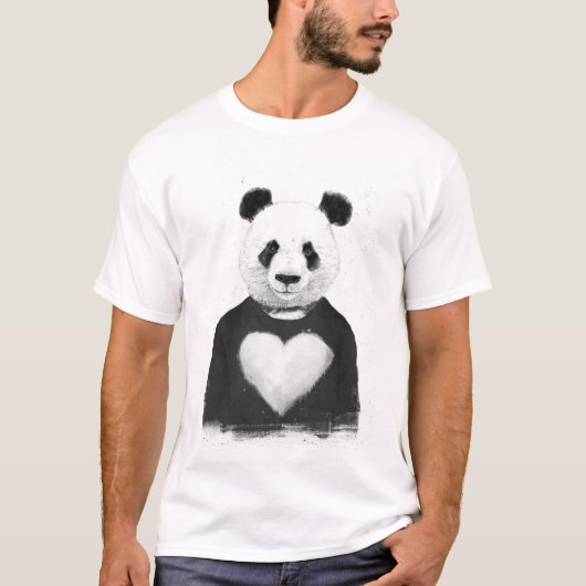 Lovely panda t-shirt (Voorkant)