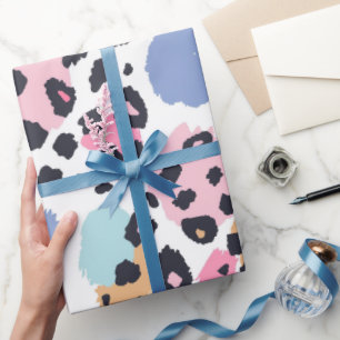 Lovely Pastel Leopard Spots Cadeaupapier