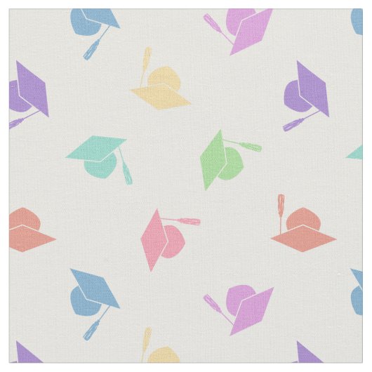 Lovely Pastels Afstuderen Pattern Stof (Close Up)