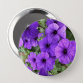 Lovely Petunias Ronde Button 4,0 Cm (Voorkant /achterkant)
