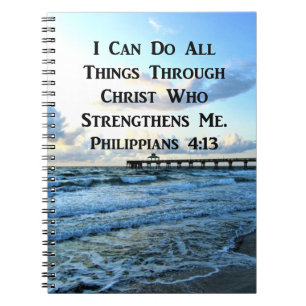 LOVELY PHILIPPIANS 4:13 BIBLE VERSE NOTITIEBOEK