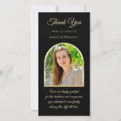 Lovely Photo Sympathy Memorial Merci (Devant)