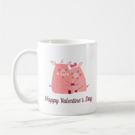 Lovely Pigs Couple Valentijn | Koffie-Mok Koffiemok
