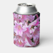 Lovely Pink Belladonna Amaryllis Lilies Blikjeskoeler (Blikje Achterkant)