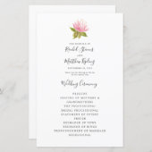 Lovely Pink green flower bruiloft (Voorkant / Achterkant)