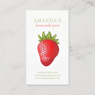 Lovely Realiste Carte de visite Graphic Strawberry
