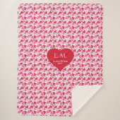 Lovely Red Hearts Best Love Gift Throw Blanket (Voorkant)