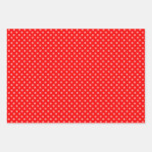 Lovely Red Polka Dot Inpakpapier Vel (Voorkant 2)