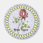 Lovely Red Rose Magneet (Voorkant)