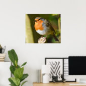 Lovely Robin Poster (Thuiskantoor)