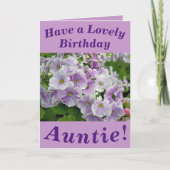 Lovely rose Floral carte d'anniversaire pour la ta (Devant)