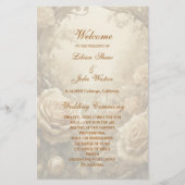 Lovely Rose Wedding Programme (Devant)
