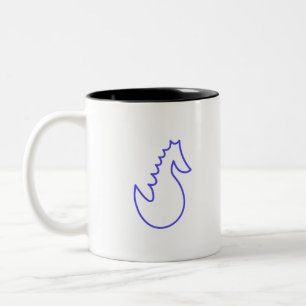 Lovely Seahorse Tweekleurige Koffiemok