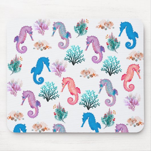Lovely Seahorses Muismat (Voorkant)