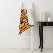 Lovely seamless tiger pattern,peach colour sherpa deken (In situ)