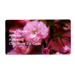 Lovely Spring roze Cherry Blossom Etiket