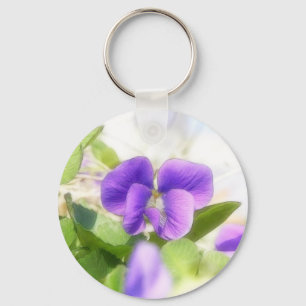 Lovely Spring Violet Sleutelhanger