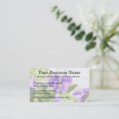 Lovely Spring Violet Visitekaartje (Staand voorkant)