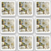 Lovely Springflower Grid Sticker (Voorkant)