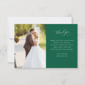 Lovely Stylish Calligraphy Wedding  Bedankkaart (Achterkant)