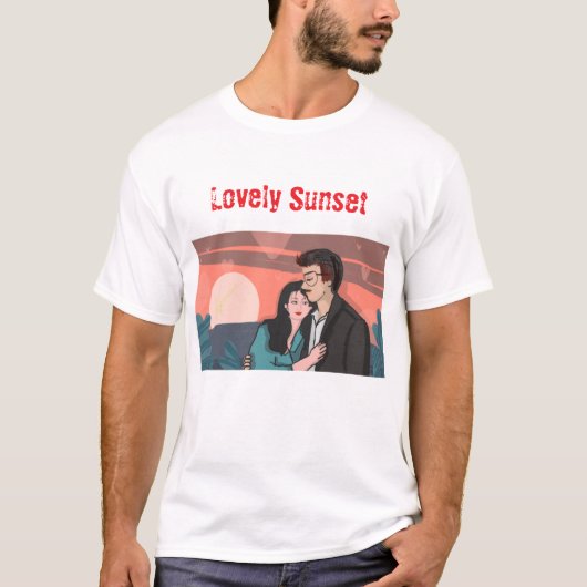 Lovely Sunset T-shirt (Voorkant)