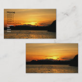 Lovely Sunset Visitekaartje (Voorkant / Achterkant)