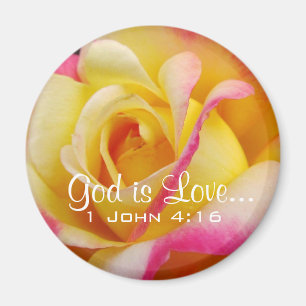 Lovely Tea Roos Christelijk Magnet Magneet
