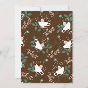 Lovely Teacup Delicious Tea Feestdagenkaart