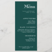 Lovely text Birds of Paradise Bliss menu mariage (Devant)