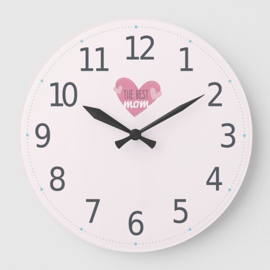 Lovely The Best Mother's Day | Horloge en Acryliqu (Recto)