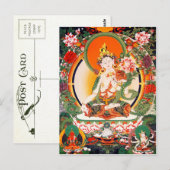 Lovely Tibetan Buddhist Art Postcard Briefkaart (Voorkant / Achterkant)