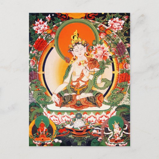 Lovely Tibetan Buddhist Art Postcard Briefkaart (Voorkant)