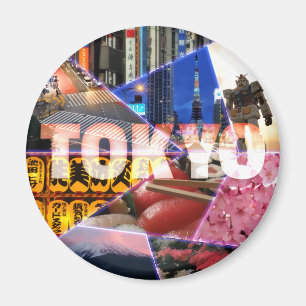 Lovely Tokyo Round Magnet Magneet