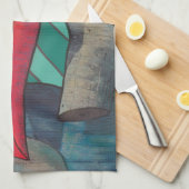 Lovely Toucan Graffiti Theedoek (Quarter Fold)