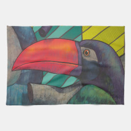 Lovely Toucan Graffiti Theedoek