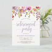 Lovely Trendy Floral| Invitation du parti de retra (Debout devant)