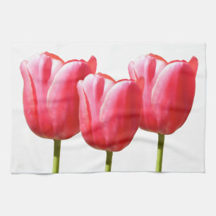 Lovely Trio Tulip Blooms Theedoek