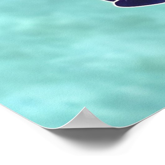 Lovely Turtle Poster (Hoek)