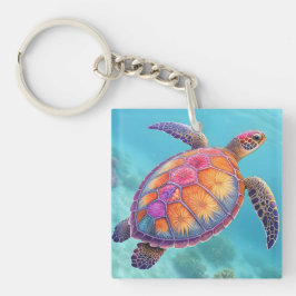 Lovely Turtle Sleutelhanger