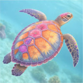 Lovely Turtle Sticker (Voorkant)
