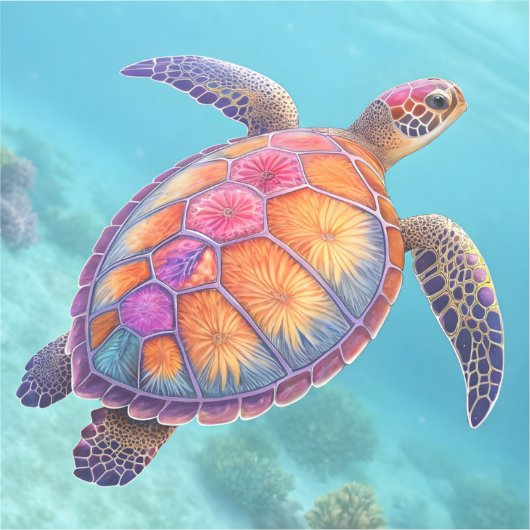 Lovely Turtle Sticker (Voorkant)
