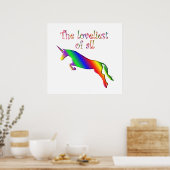 Lovely Unicorn Poster (Keuken)