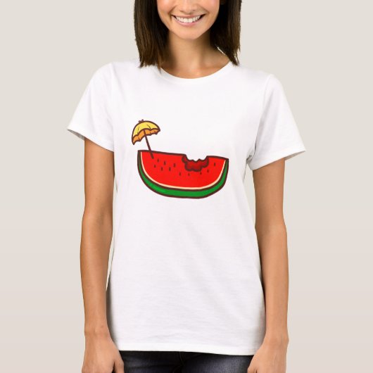 Lovely Watermelon Summer Drink T-Shirt (Voorkant)