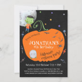 Lovely Waterverf Halloween Kinder Costume Party Kaart (Voorkant)