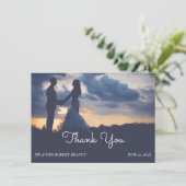 Lovely Wedding Photo Bedankkaart (Staand voorkant)