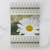 Lovely White Daisy Kaart (Binnen)