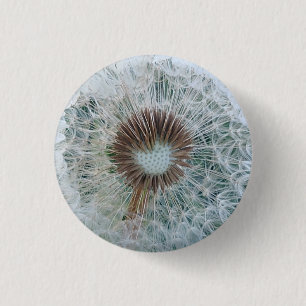 Lovely White Dandelion Ronde Button 3,2 Cm
